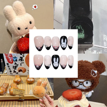 Miffy Miffy Acrylic Almond Press On Nail