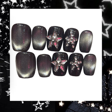Star Acrylic Square Press On Nail - MaYonail Store