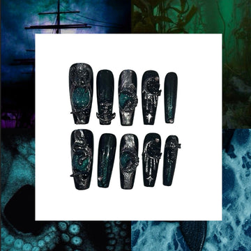 Deep Sea Oracle Acrylic Coffin Press On Nail