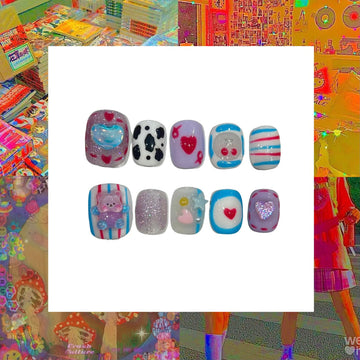 Sugar Crash Acrylic Square Press On Nail - MaYonail Store