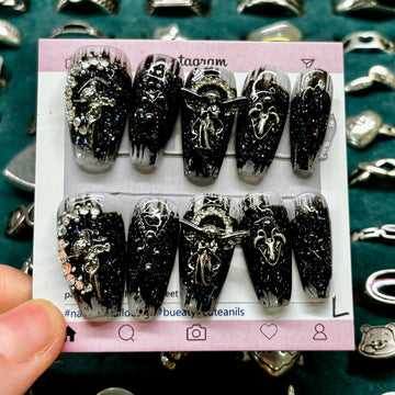 St Goths Guardian Acrylic Coffin Press On Nail