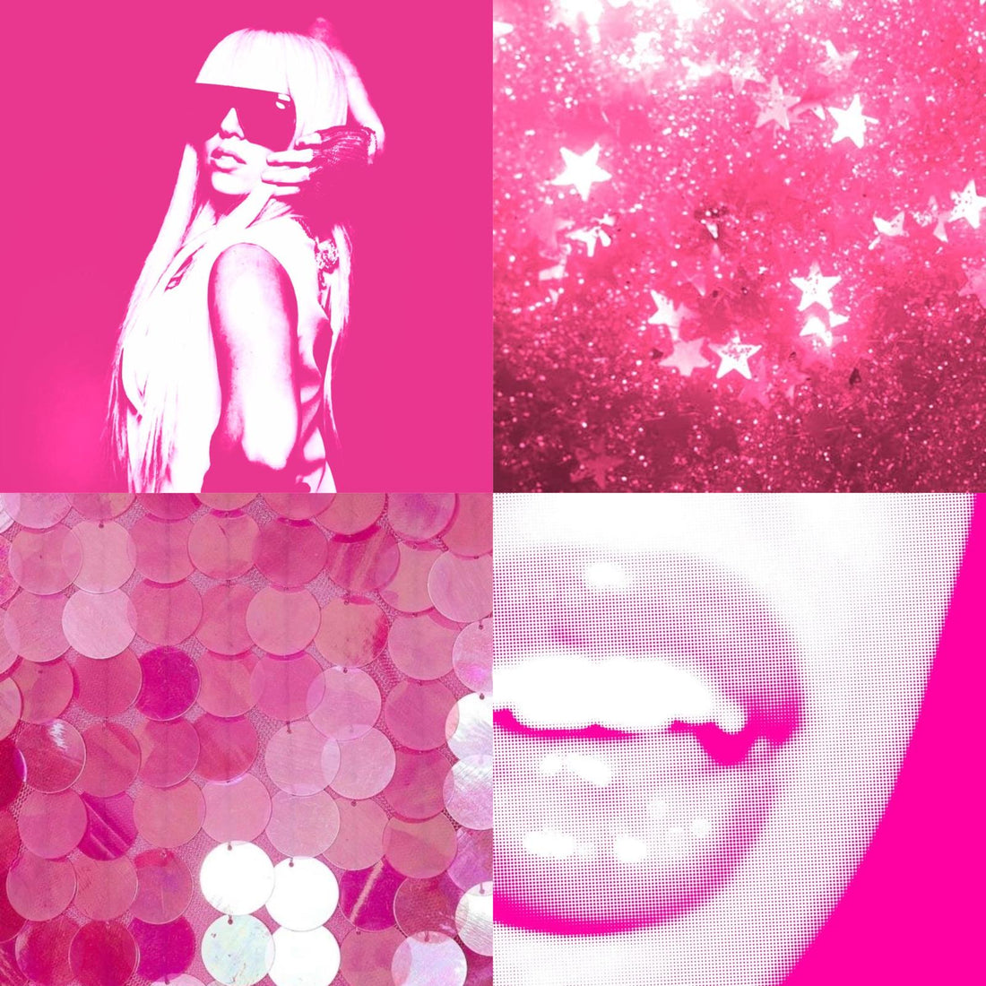 Neon Pink Frenchtip Acrylic Almond Press On Nail