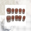 Silver Elegance Acrylic Coffin Press On Nail - MaYonail Store