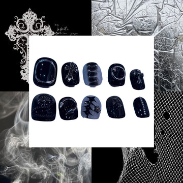 Alternative Abstract Acrylic Round Press On Nail