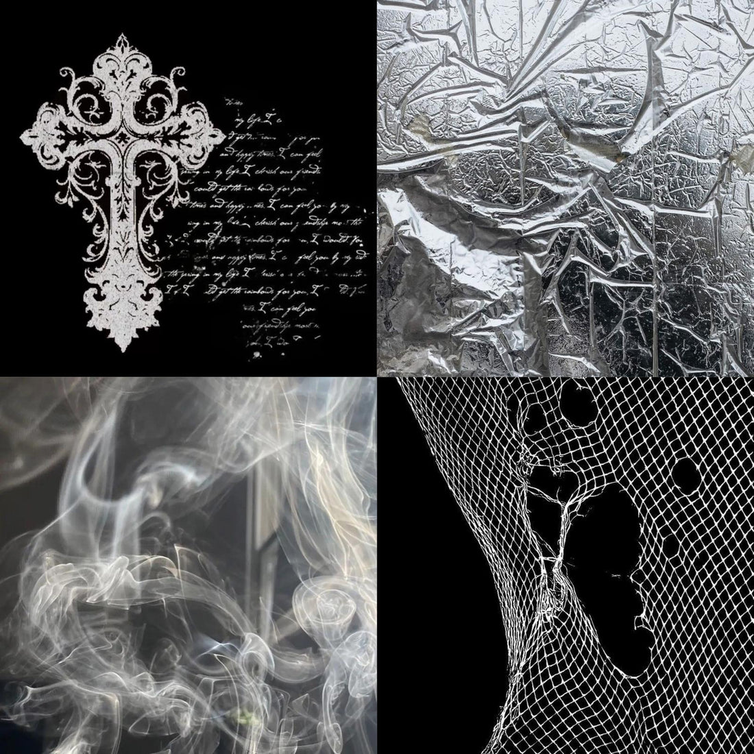 Alternative Abstract Acrylic Round Press On Nail