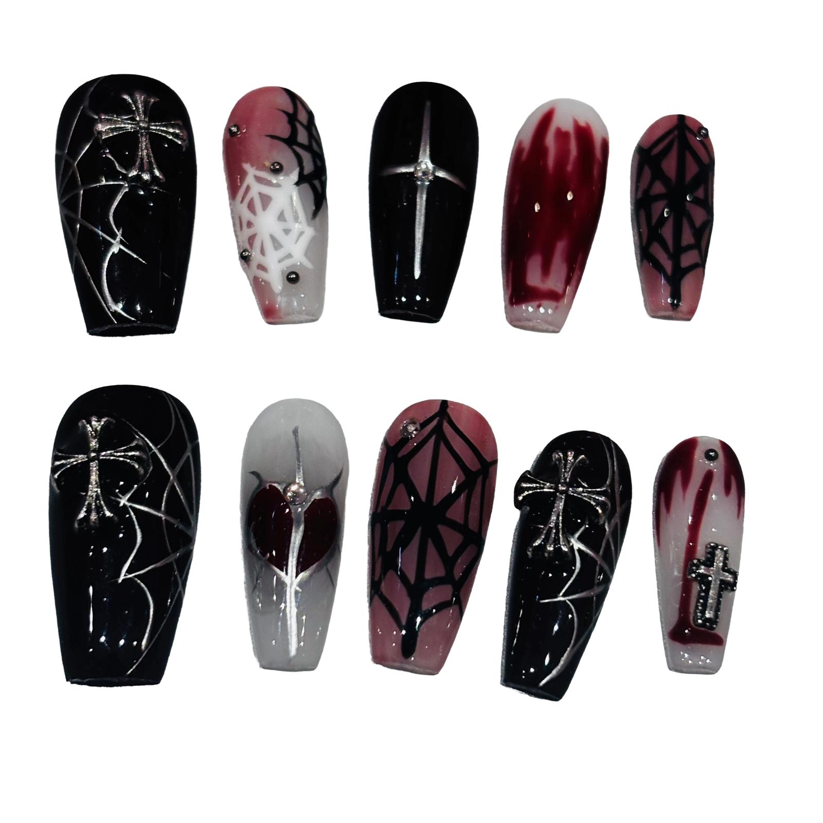 Spider Verse Acrylic Coffin Press On Nail - MaYonail Store