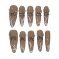 Ballerina Twirl Acrylic Stiletto Press On Nail - MaYonail Store