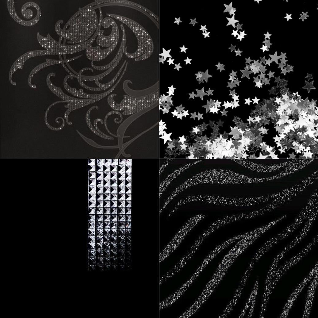 Crystal Cross Acrylic Round Press On Nail