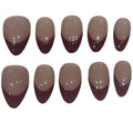 Iconic Red French-tip Acrylic Almond press On Nail - MaYonail Store