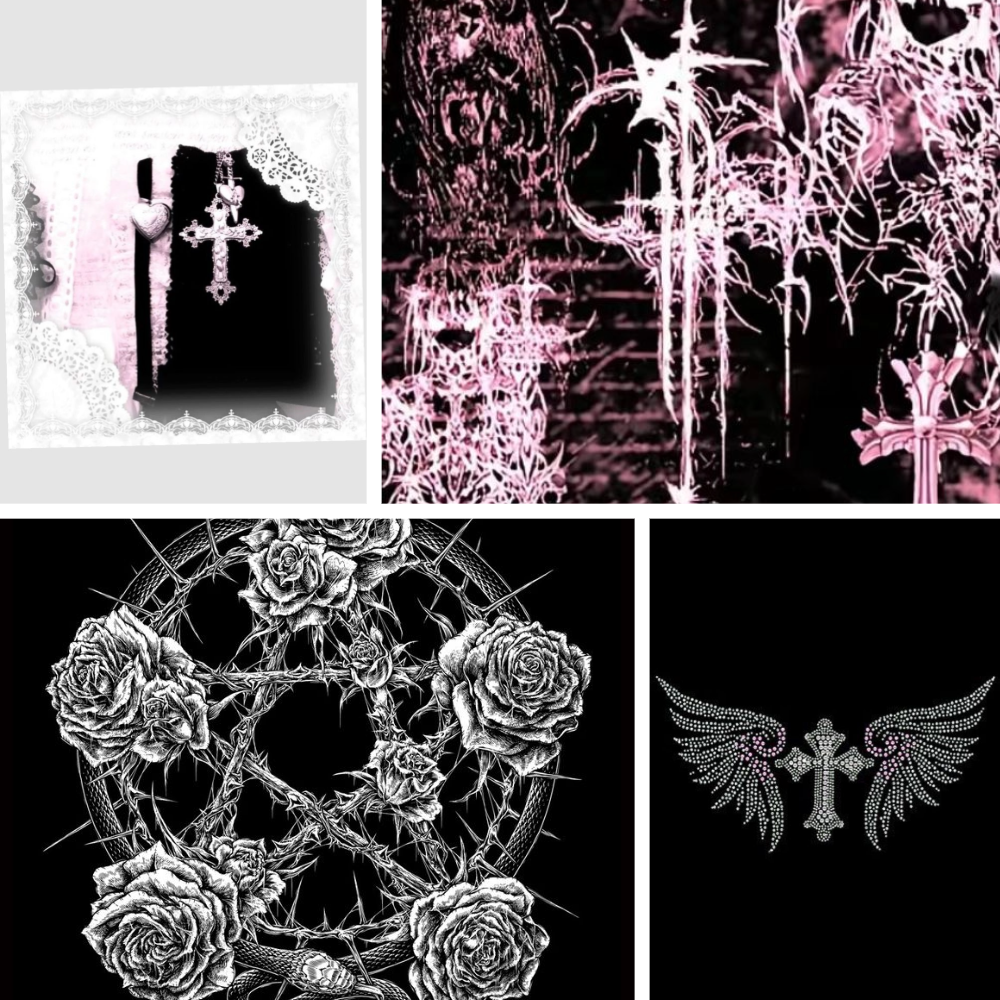 Punk Princess Acrylic Coffin Press On Nail