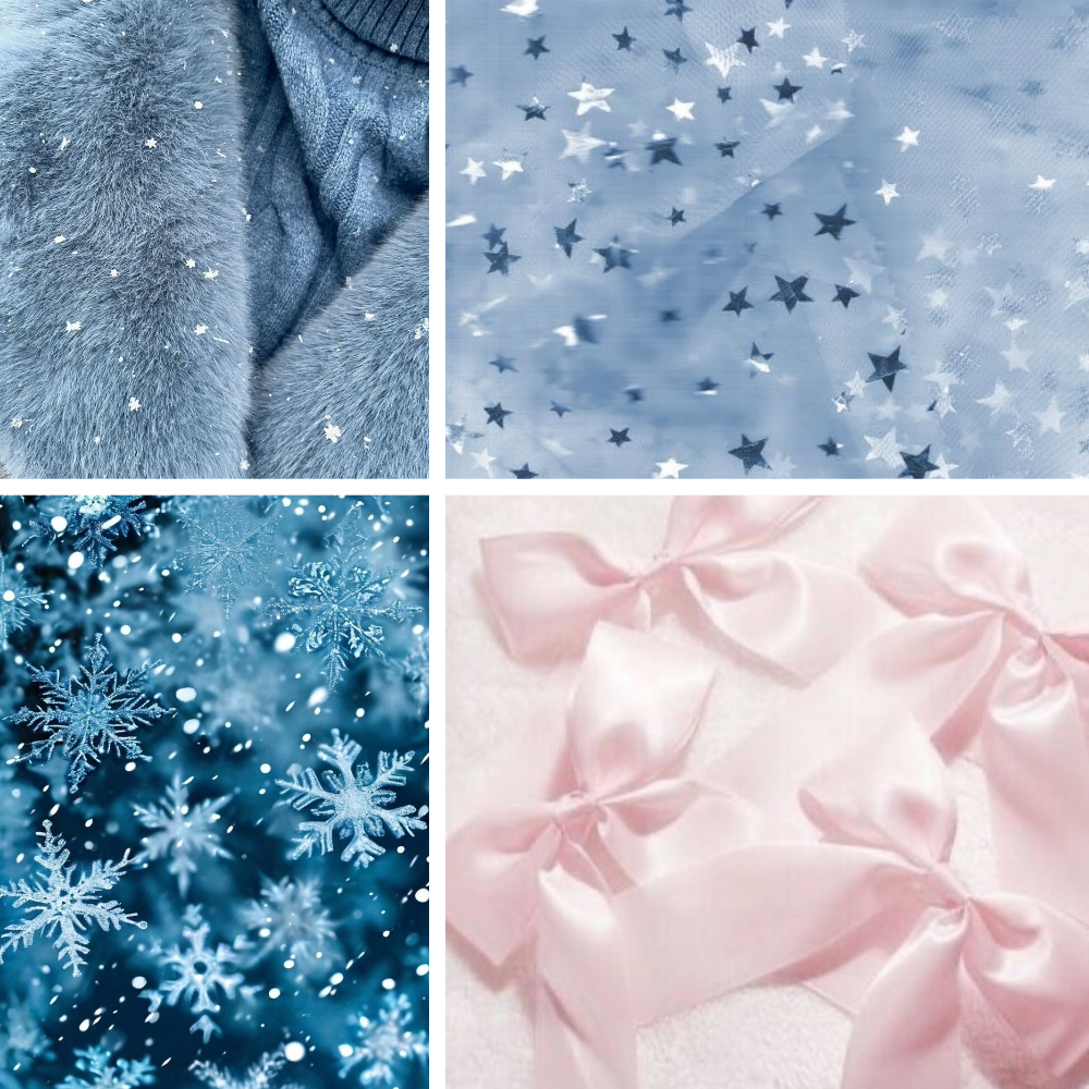 Baby Blue Acrylic Square Press On Nail