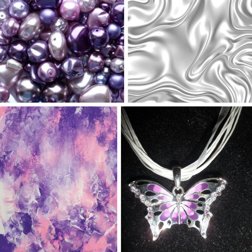 Metallic Monarch Acrylic Stiletto Press On Nail