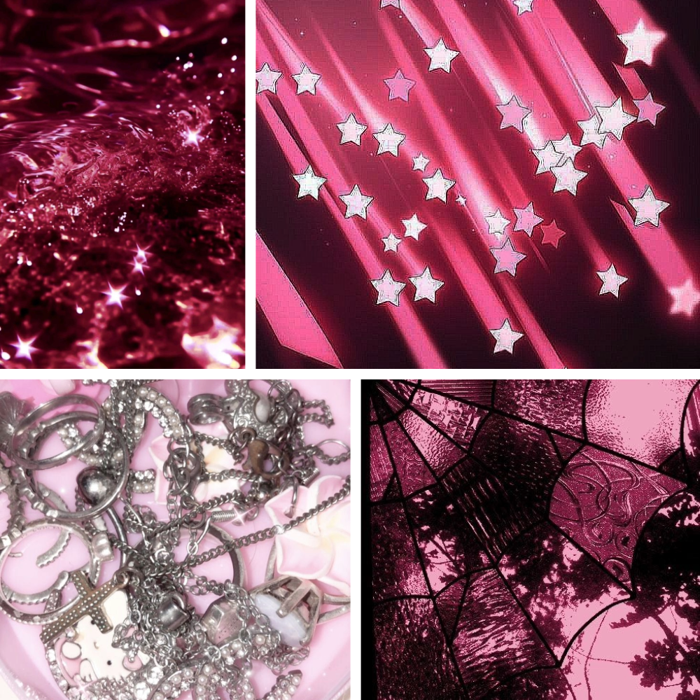 Rose Shimmer Acrylic Almond Press On Nail