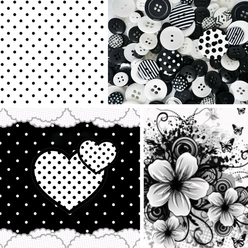 Polka Tips Acrylic Almond Press On Nail