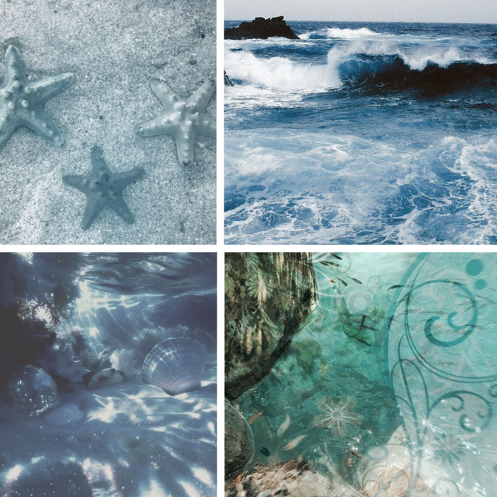 Soft Sea Acrylic Almond Press On Nail