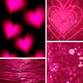 Ombre Love Acrylic Coffin Press On Nail - MaYonail Store
