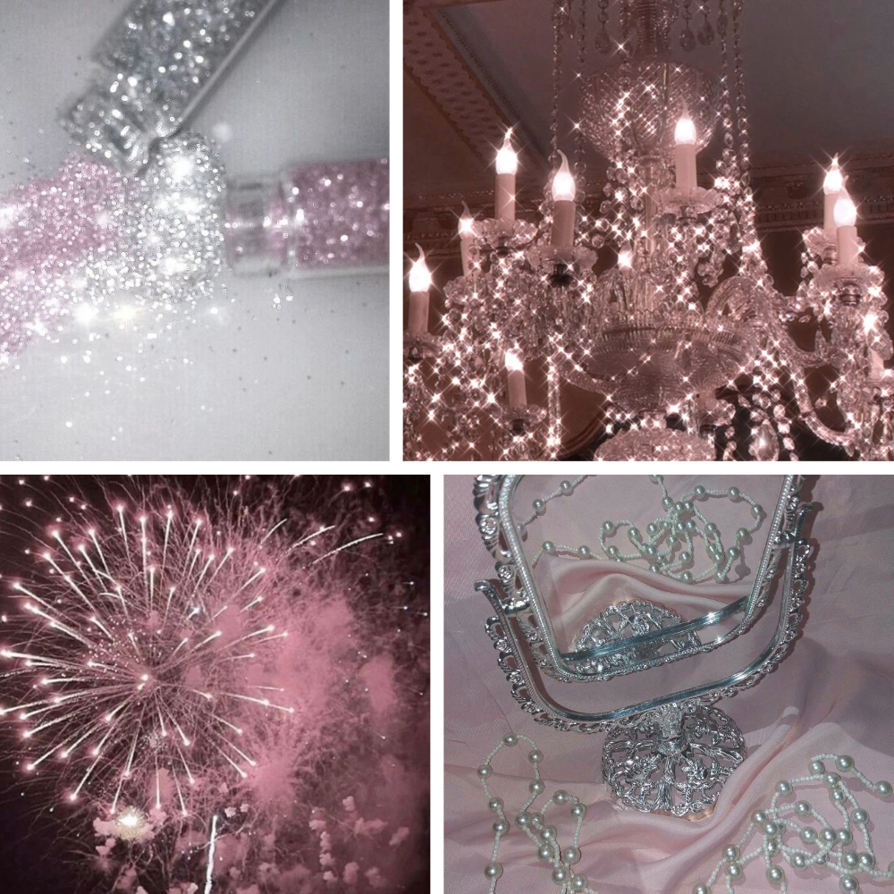 Fantasy Shimmer Acrylic Coffin Press On Nail