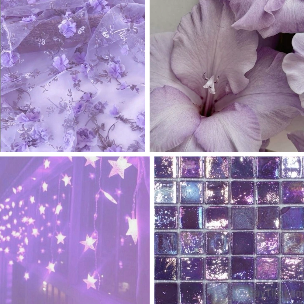 Lilac Sparkle Acrylic Square Press On Nail - MaYonail Store
