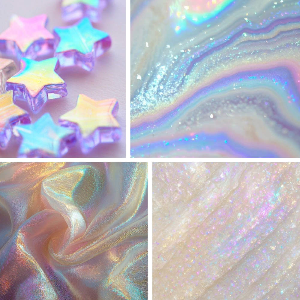 Simple Holographic Acrylic Square Press On Nail - MaYonail Store