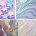 Simple Holographic Acrylic Square Press On Nail - MaYonail Store