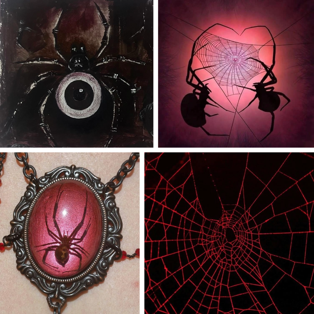 Spider Bait Acrylic Stiletto Press On Nail