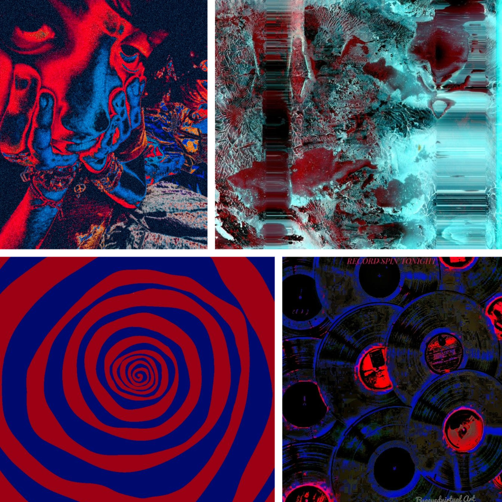 Crimson Heart Acrylic Stiletto Press On Nail