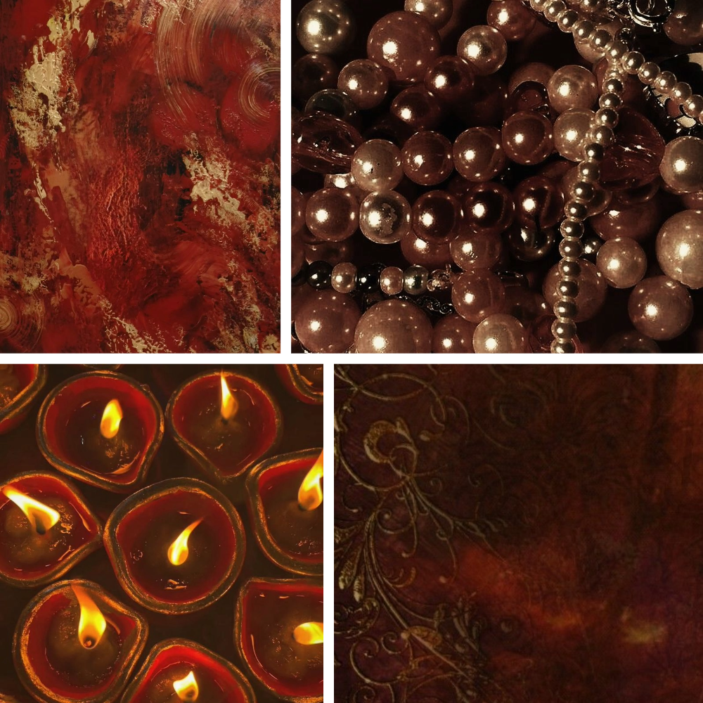 Golden Hues Acrylic Oval Press On Nail