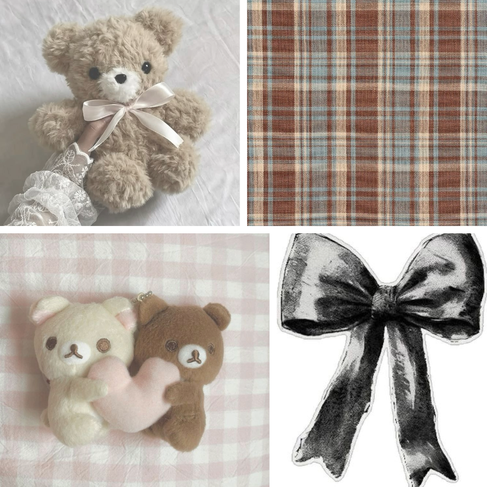 Teddy Bear Acrylic Oval Press On Nail