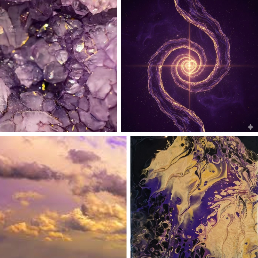 Lilac Waves Acrylic Oval Press On Nail