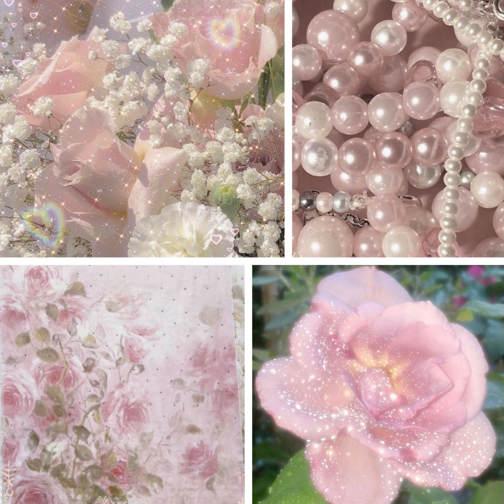 Crystal Pink Acrylic Square press On Nail