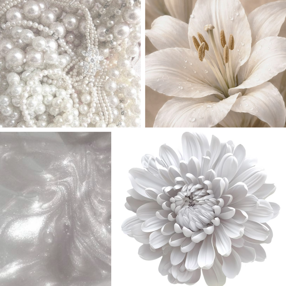 Pearl White Acrylic Almond Press On Nail