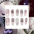 Glitter Grave Acrylic Square Press On Nail - MaYonail Store