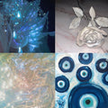 Cyan Jelly Acrylic Square Press On Nail - MaYonail Store