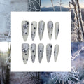 Icy Web Acrylic Stiletto Press On Nail - MaYonail Store