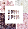 Lilac Flower Acrylic Almond Press On Nail - MaYonail Store