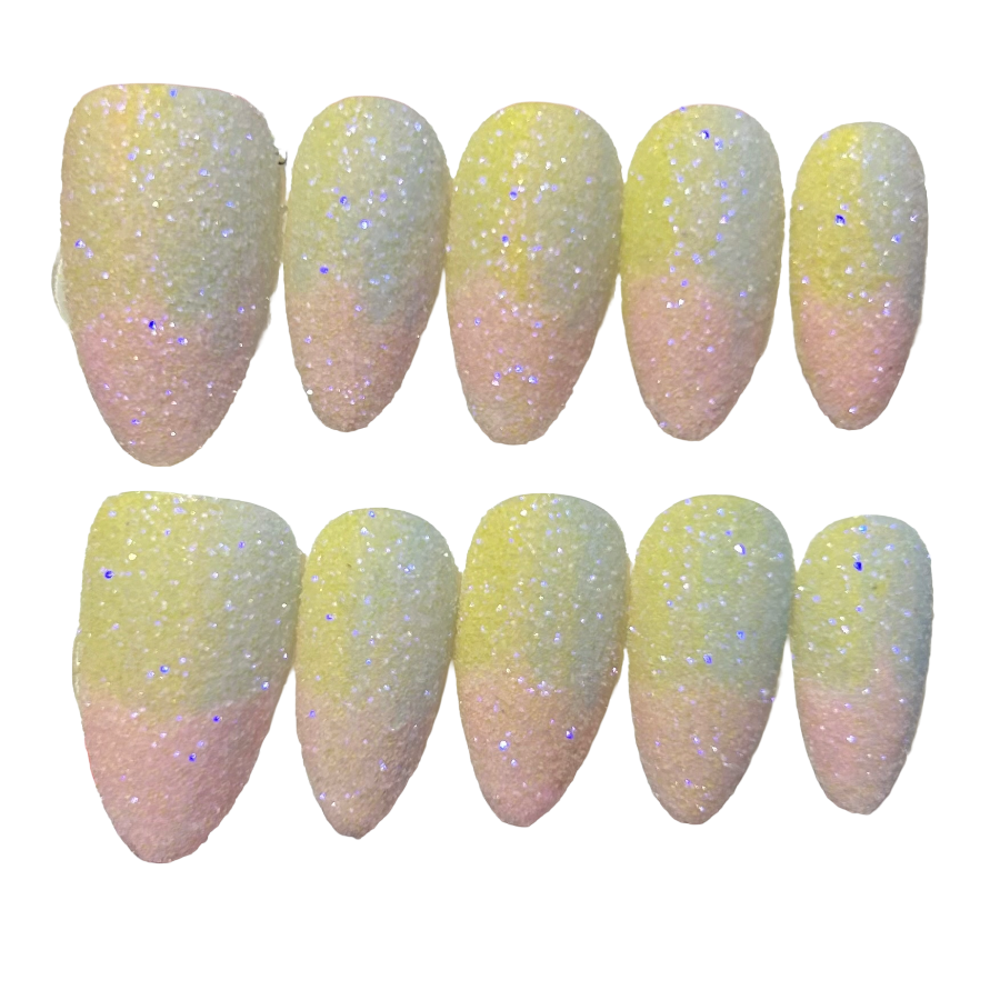 Cotton Candy Almond Press On Nail - MaYonail Store
