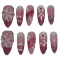 Cherry Sakura Acrylic Oval press On Nail - MaYonail Store