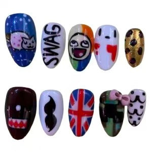 2014 Memecore Acylic Almond Press On Nail (Copy) - MaYonail Store