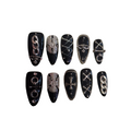 Crucifix Couture Acrylic Almond Press On Nail - MaYonail Store