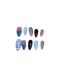 Moonlight Waves Acrylic Almond  Press On Nail Y81 - MaYonail Store