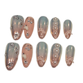 Pretty Pastel Acrylic Almond Press On Nail - MaYonail Store