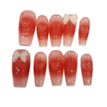 Ombre Love Acrylic Coffin Press On Nail - MaYonail Store