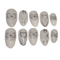 Simple Silver Acrylic Almond Press On Nail - MaYonail Store