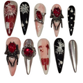 Spider Senses Acrylic Stiletto press On Nail - MaYonail Store