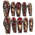 Scream Queen Acrylic Coffin Press On Nail - MaYonail Store
