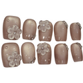 Crystal Pink Acrylic Square press On Nail - MaYonail Store