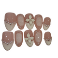Pearl White Acrylic Almond Press On Nail - MaYonail Store