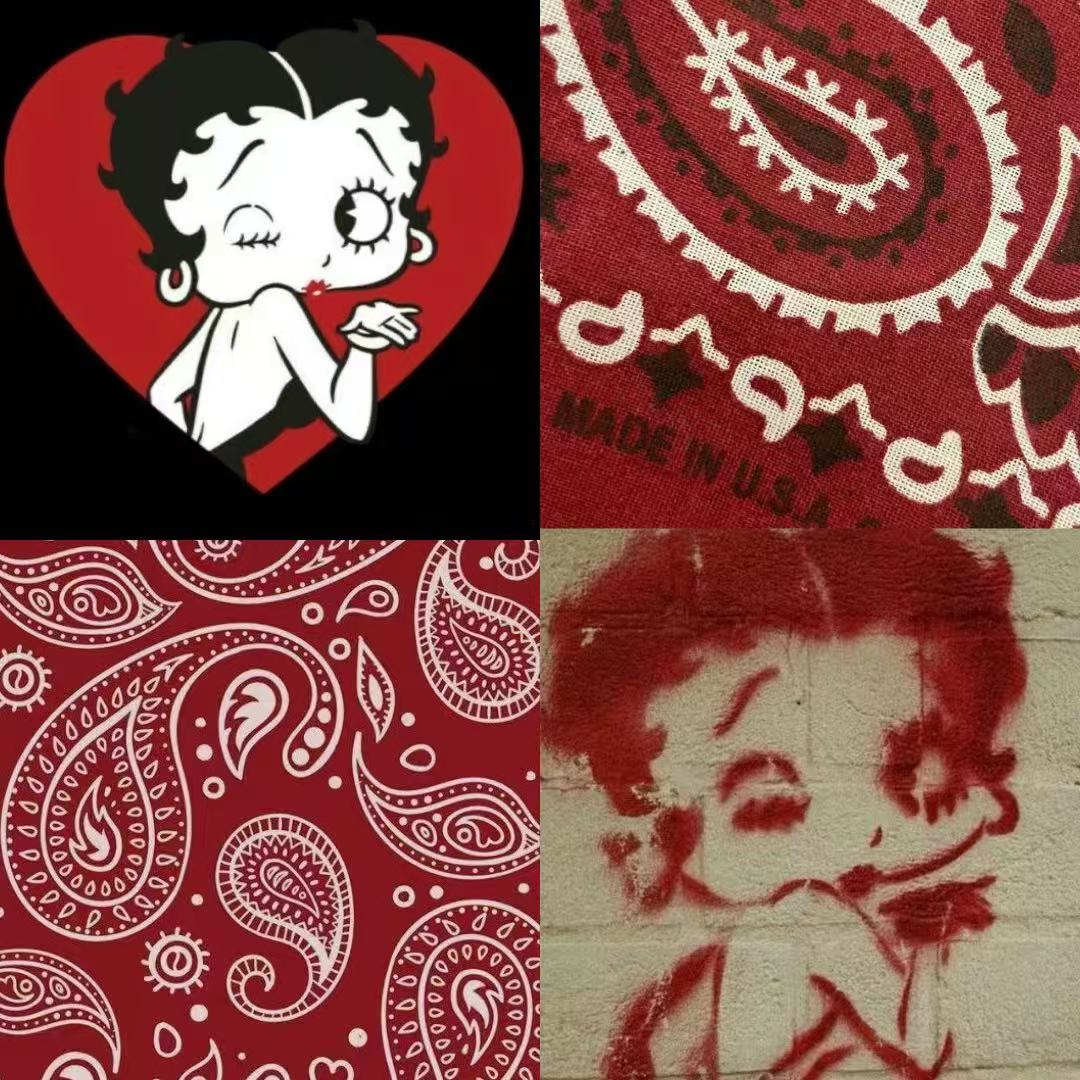 Betty Boop Acrylic Square Press On Nail Y222