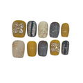 Daffodil Vintage Acrylic Square Press On Nail - MaYonail Store