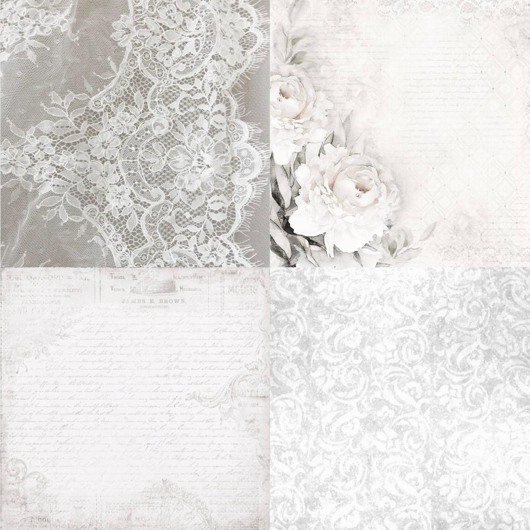 Elegant Lace Acrylic Coffin Press On Nail - MaYonail Store